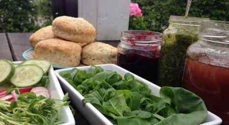 bild scones tillbehör sommar