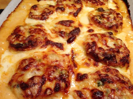 fiora di pasta gratinate efter gratinering